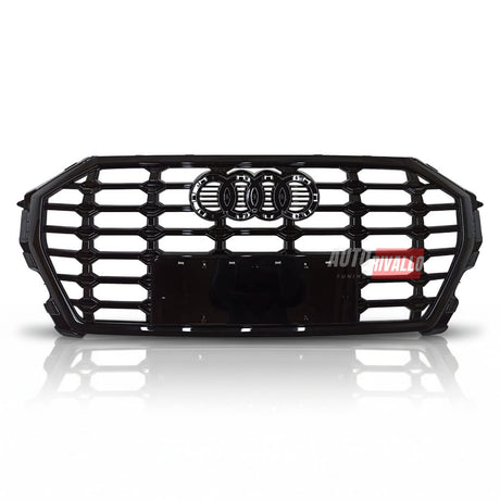 Griglia Audi Q3 F3 S-Line Look 2018-2025 nero lucido. Dettaglio sportivo per un frontale rinnovato