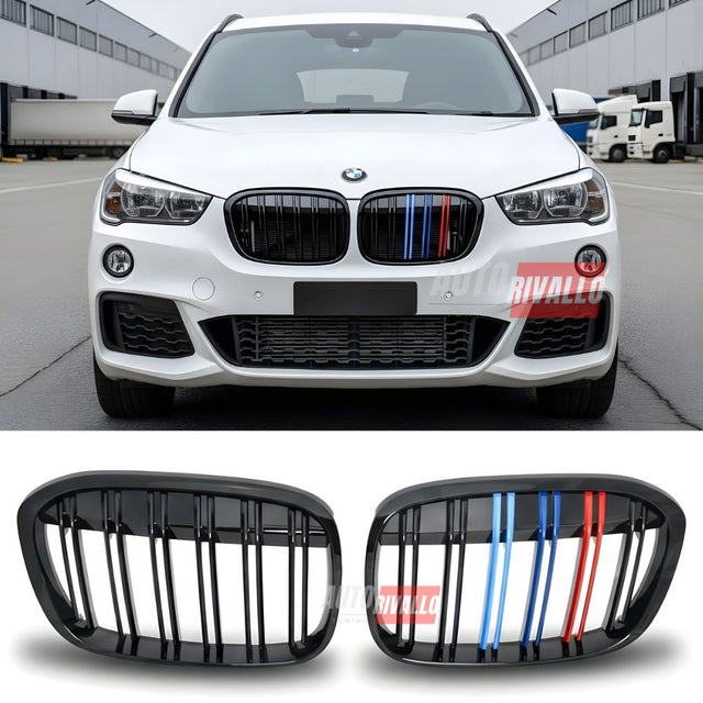 Griglia BMW X1 F48 2015-2019 M-Sport Design nero lucido. Migliora il look della tua auto