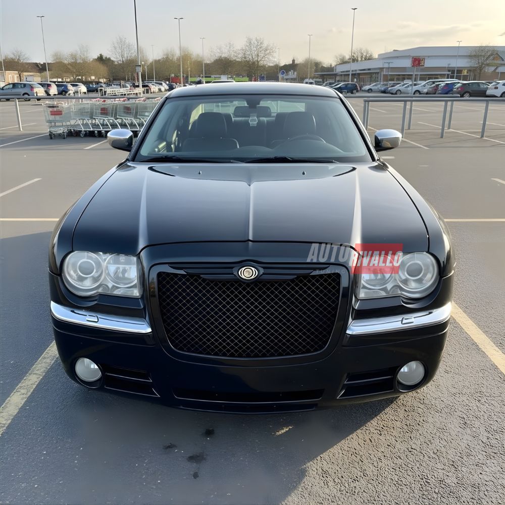 Griglia frontale nido d’ape per Chrysler 300C Touring 2004-2011, finitura nera lucida
