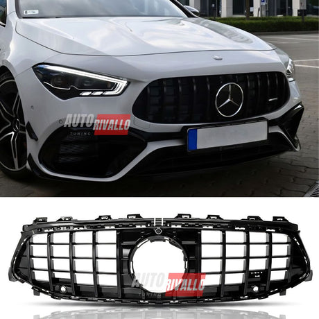 Griglia Panamericana Look Mercedes CLA C118 X118 Facelift 2023 vista frontale completa