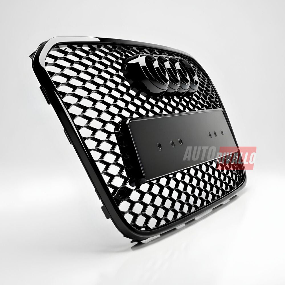 Immagine della griglia Audi A6 S6 C7 4G con design a nido d'ape e predisposizione PDC integrata.