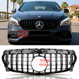 Griglia anteriore Mercedes CLA C117 (2016-2018) AMG Style GTR Look nero lucido. Upgrade frontale immediato