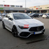 Griglia anteriore Panamericana per Mercedes CLA Shooting Brake X118 2023 angolazione laterale