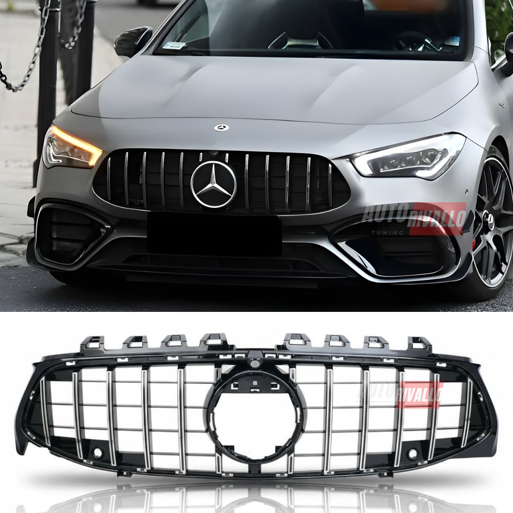 Mercedes CLA C118 X118 2019-2022 Griglia GTR AMG Look Cromata