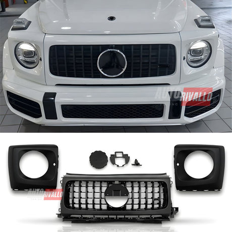 Griglia Mercedes Classe G W463 2018-2024 Panamericana Design G63 Nero Lucido