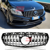 Griglia anteriore Panamericana AMG GT look per Mercedes W176 2012‑2015 nero/cromato premium