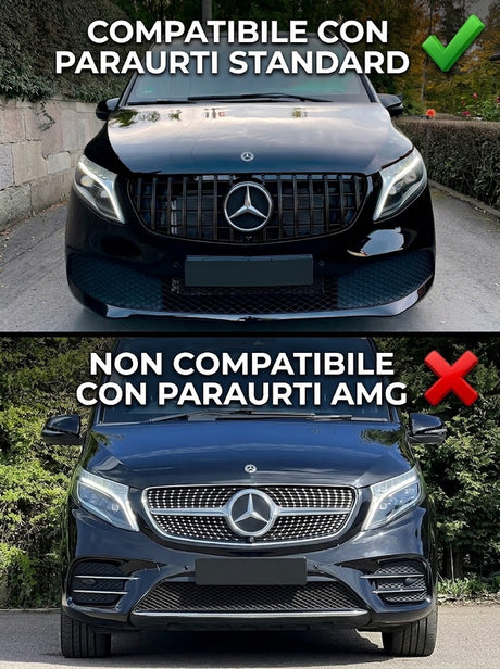 Griglia Anteriore Compatibilità  Mercedes Classe V W447 2019-2023