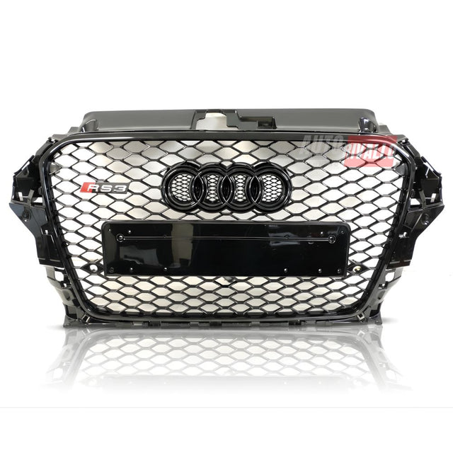 Audi A3 8V 2012-2016 Griglia Anteriore RS3 Look Nero Lucido - autorivallo