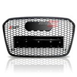 Griglia anteriore RS6 Look nero lucido per Audi A6 S6 4G C7 Berlina Avant 2010-2014 pre-restyling.