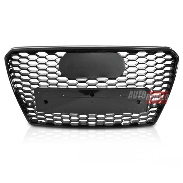 Audi A7 C7 4G 2010-2014 Griglia Anteriore RS7 Look Nero Lucido