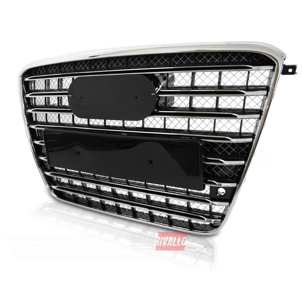 AUDI A8 D4 2009-2013 Griglia Anteriore S8 Look Nero Cromato - autorivallo
