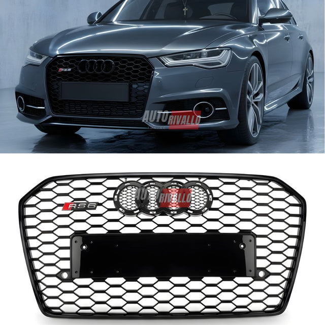 Griglia Audi A6 C7 4G RS6 Look nero lucido – Design Aggressivo RS per un look sportivo