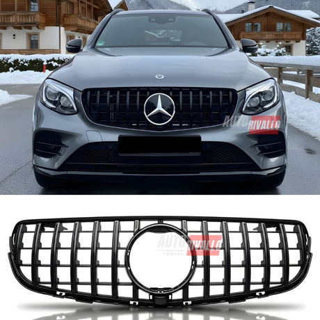 Griglia Mercedes GLC X253 2015-2019 GT AMG Nera - Migliora il look con design Panamericana