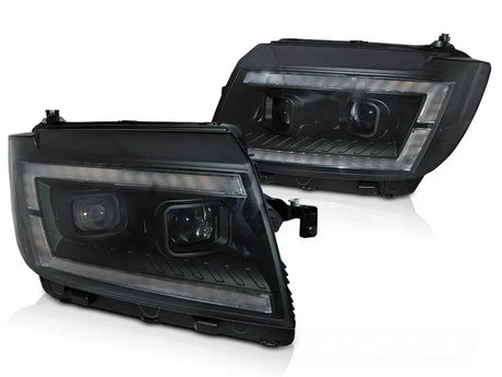 VW Crafter II 2017-2024 Fari Anteriori Full LED Lightube Nero - autorivallo