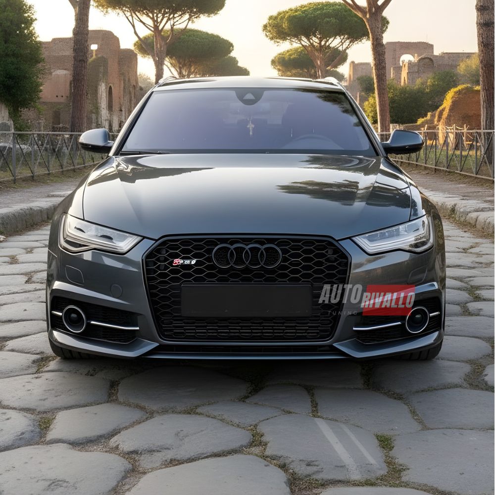 Griglia Tuning Audi A6 C7 2015-2018 Design Aggressivo RS – Calandra sportiva nido d'ape