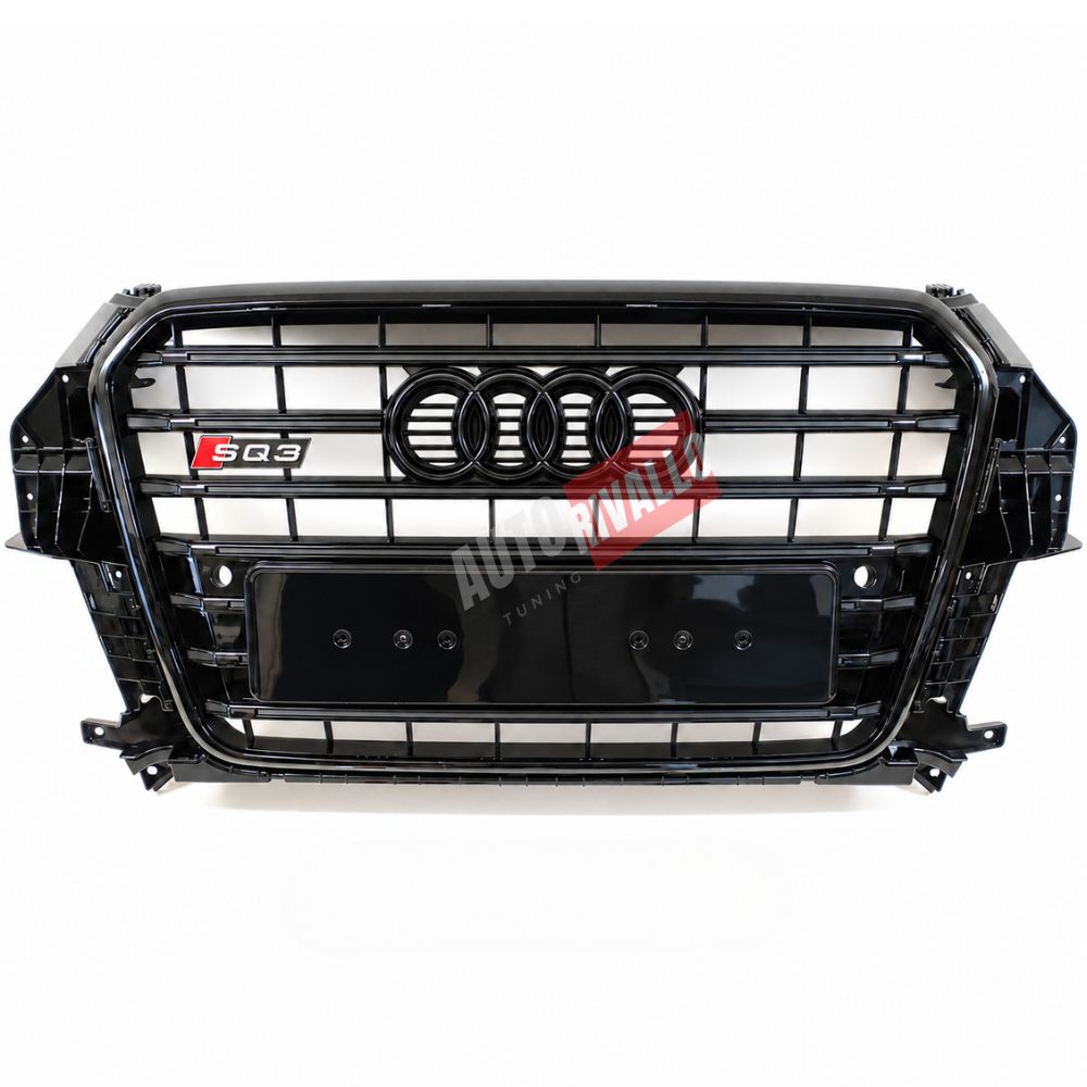 Mascherina anteriore Audi Q3 8U Pre-Facelift SQ3 Black Look nero lucido