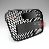 Mascherina sportiva a nido d'ape per Audi A6 C7 4G, con supporto PDC e portatarga inclusi.