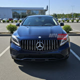 Mascherina GT Panamericana per Mercedes GLA X156 pre-facelift 2013-2016, profili cromati.