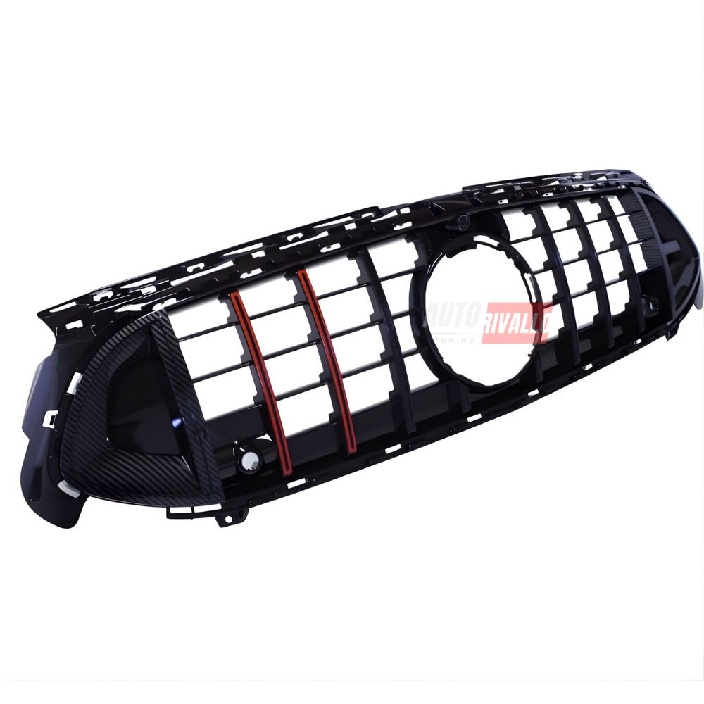 Mercedes A W177 Facelift 2023+ Griglia GT Rocket Carbonio Rosso