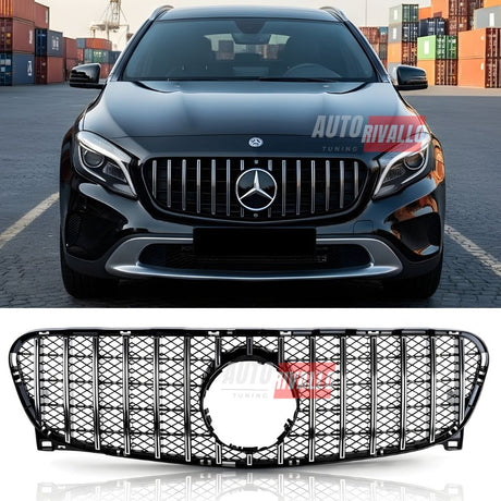 Calandra Mercedes GLA X156 Panamericana cromata 2013-2016. Design AMG Style per un look aggressivo