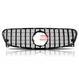 Vista frontale Mercedes GLA X156 con griglia sportiva AMG Look