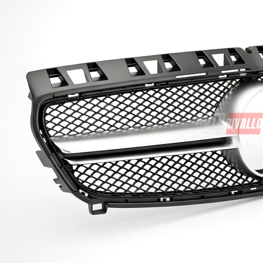Griglia anteriore tuning argento per Mercedes W176.