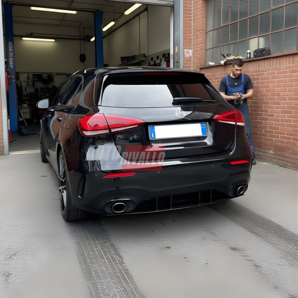 Mercedes A W177 2018-2023 Diffusore Posteriore AMG A35 Look