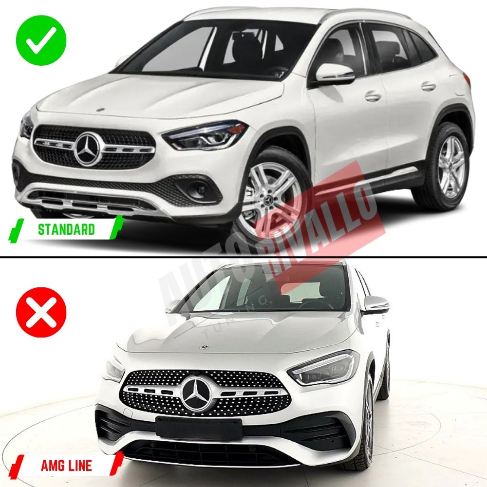 mercedes gla h247 2020-2023 griglia anteriore sportiva amg style