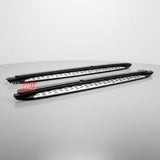 Pedane laterali GLA X156 2013-2019 cromate, protezione sottoporta e supporto salita/discesa