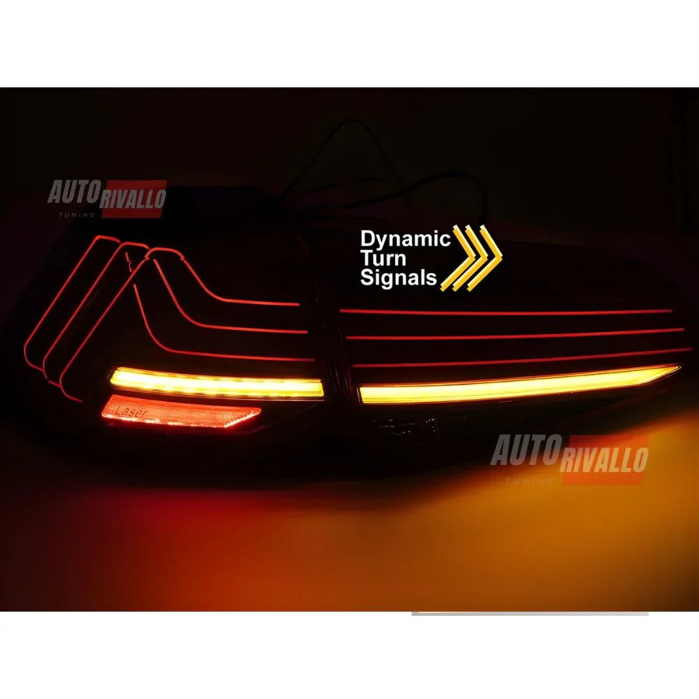 VW Golf 7 12-19 Fanali Posteriori Full LED Laser Rosso Scuro - autorivallo