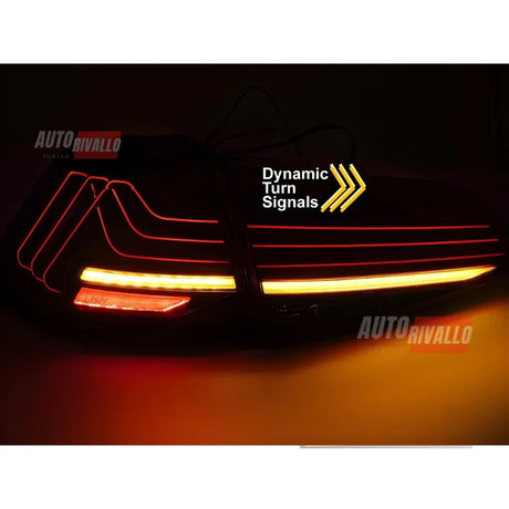 VW Golf 7 12-19 Fanali Posteriori Full LED Laser Rosso Scuro - autorivallo
