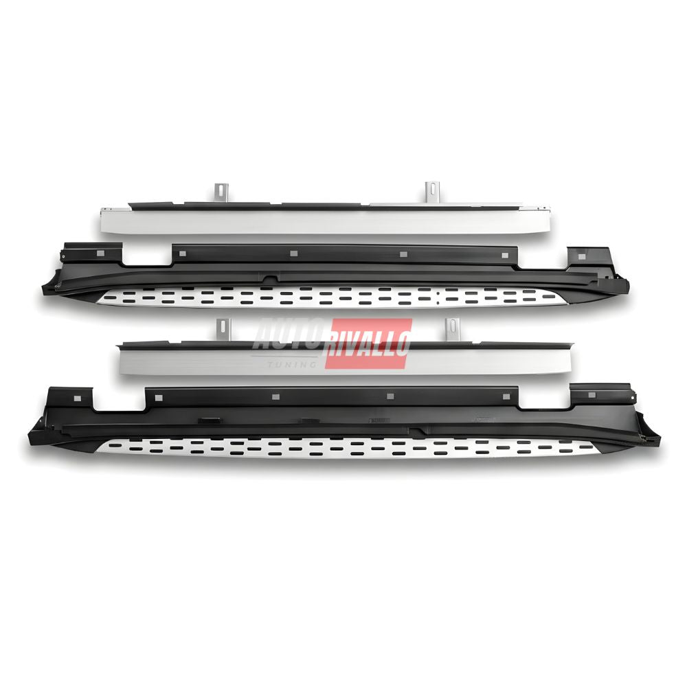 Kit pedane sottoporta cromate per GLA X156 2013-2019, stile sportivo AMG Look