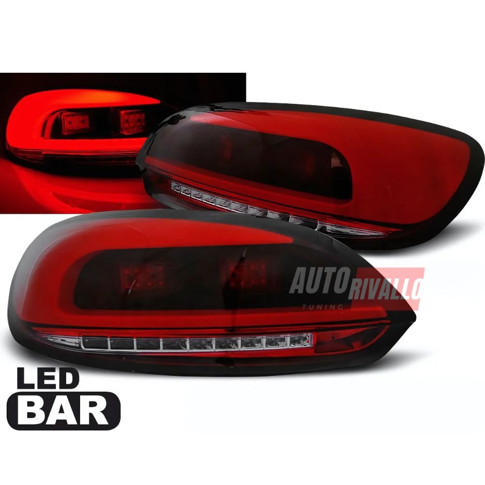 VW Scirocco 2008-2014 Fanali Stop Posteriori LED Rosso Fumé