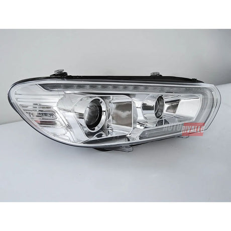 Fari LED DRL Anteriori Cromati con Frecce Dinamiche Compatibili VW Scirocco 08-14
