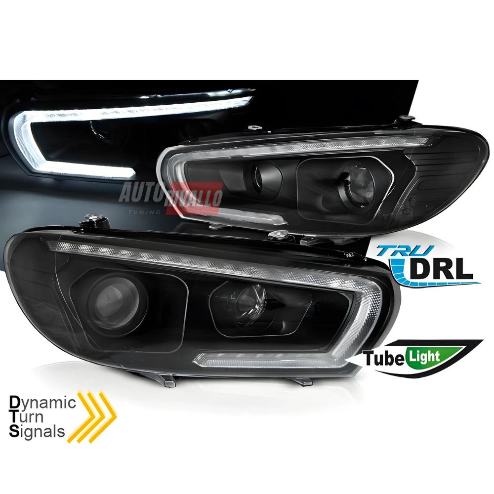 VW Scirocco 08-14 Fari Anteriori LED DRL Con Frecce Dinamiche