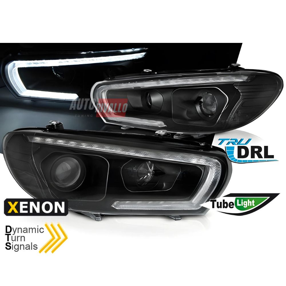 VW Scirocco 2008-2014 Fari Anteriori LED DRL Compatibili Xenon