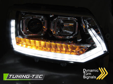 VW T5 2010-2015 Fari Anteriori LED  Freccia Sequenziale - autorivallo