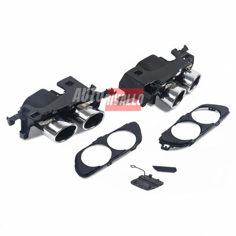 Diffusore AMG style per Mercedes E W213 berlina 2020-2023 con uscite scarico cromato