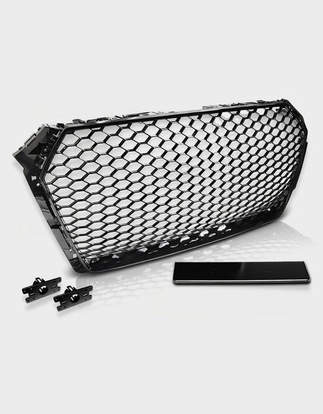 Audi A4 B9 2015-2019 Griglia Radiatore RS4 Look Nero Lucido