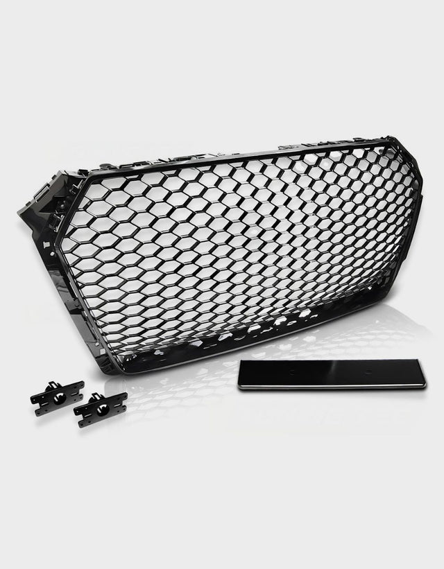 Audi A4 B9 2015-2019 Griglia Radiatore RS4 Look Nero Lucido