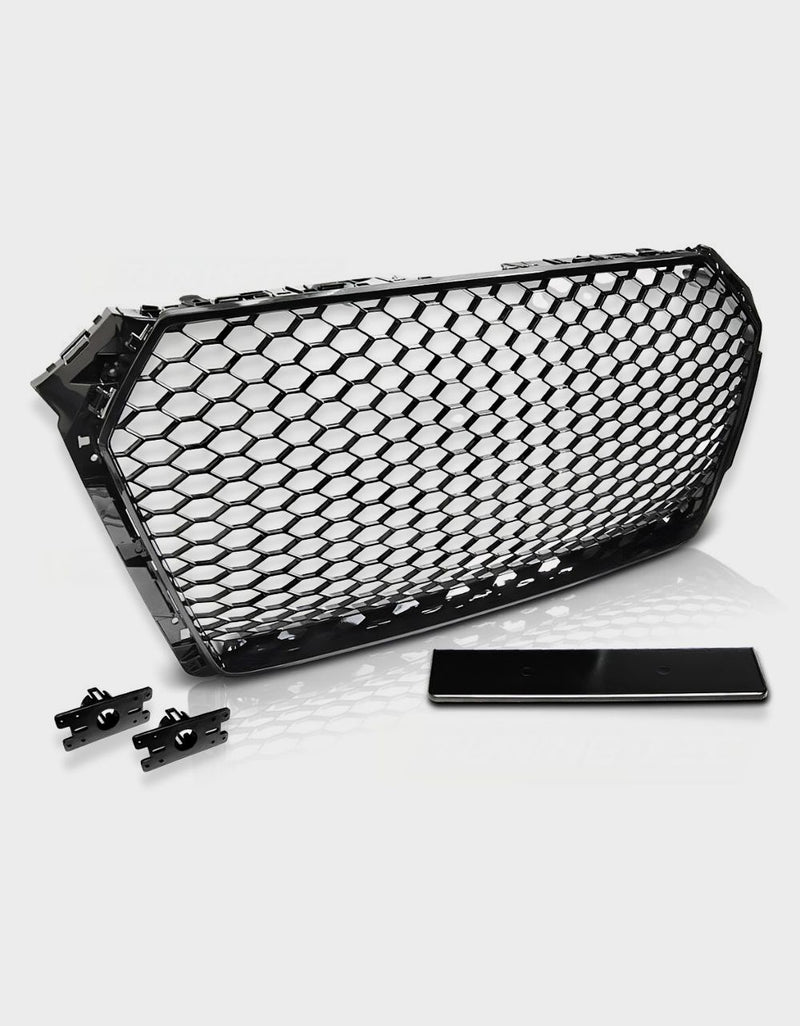Audi A4 B9 2015-2019 Griglia Radiatore RS4 Look Nero Lucido
