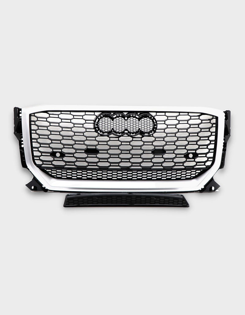 Audi Q2 2016-2020 Griglia Radiatore Ottica RSQ2 Nero Argento