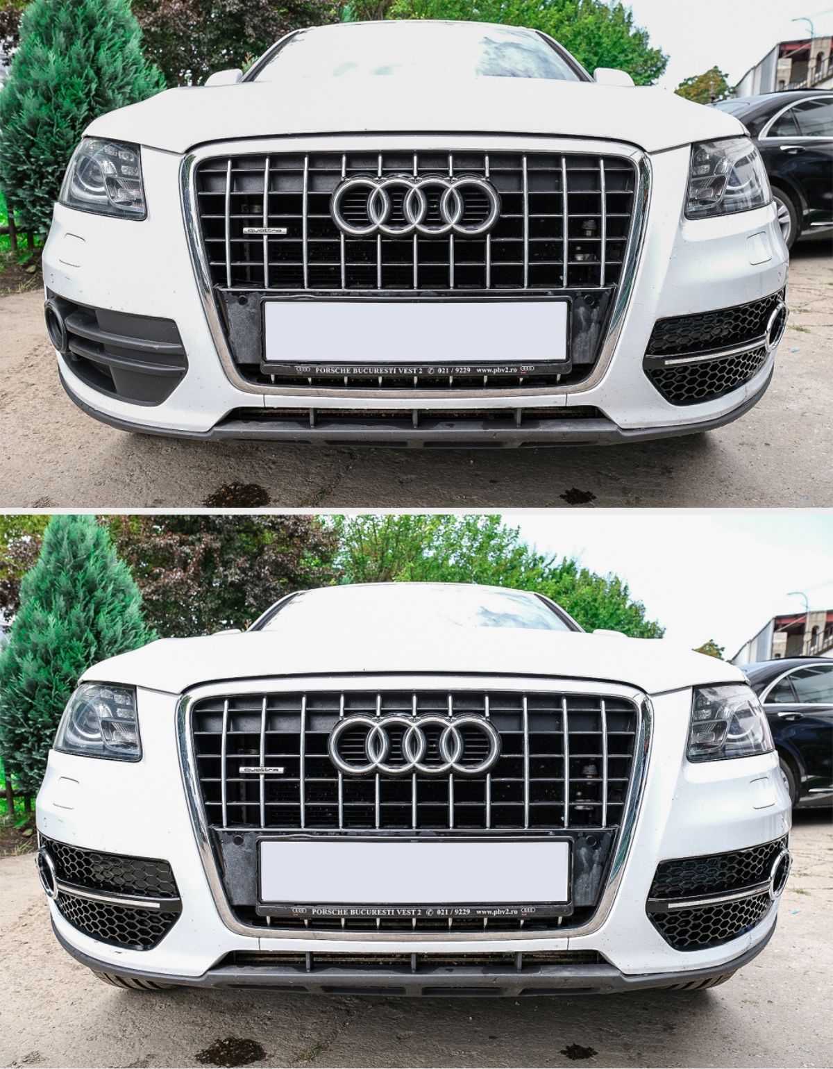 Audi Q5 8R 2008-2011 Griglie Fendinebbia RSQ5 Look Coperture a Nido D'ape