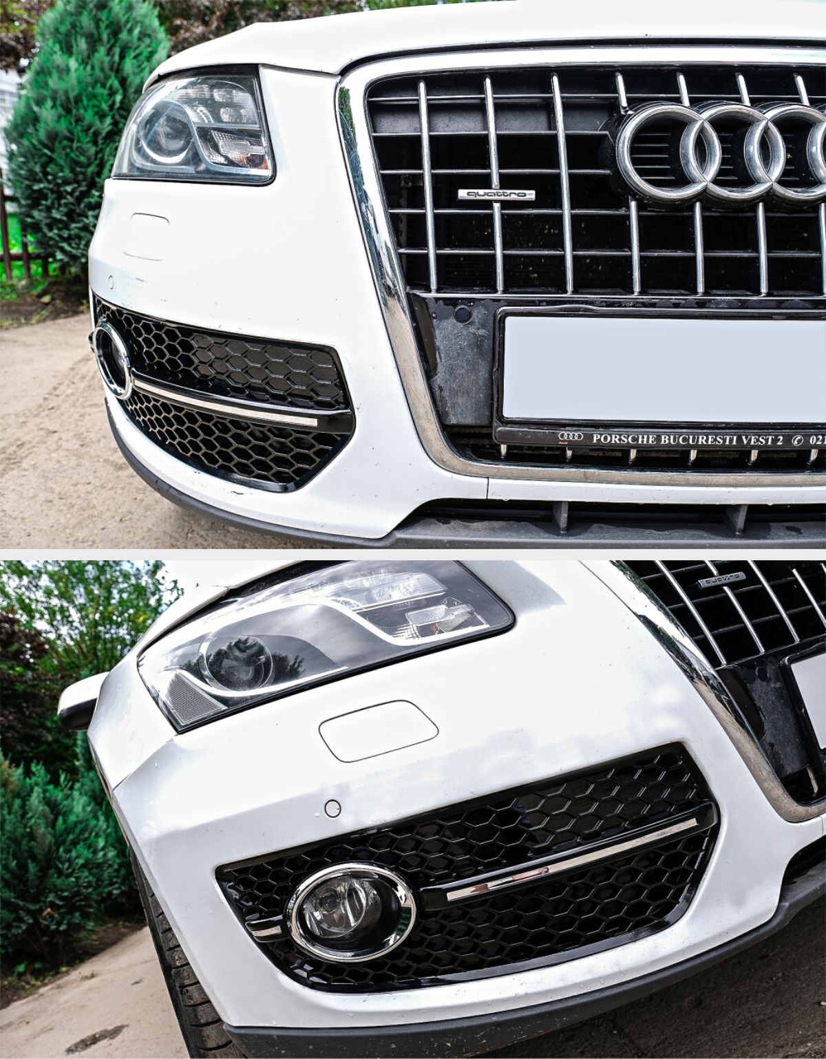 Audi Q5 8R 2008-2011 Griglie Fendinebbia RSQ5 Look Coperture a Nido D'ape