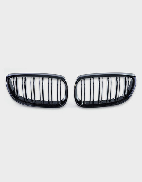 BMW Serie 3 E92 E93 2006-2010 Griglia Radiatore M Sport Nero Lucido doppia striscia