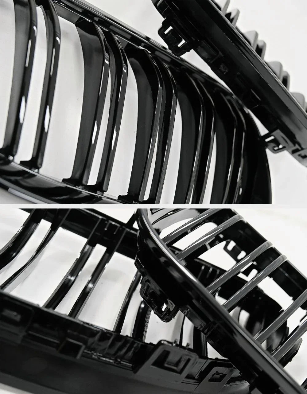 Griglia Anteriore Nera Lucida Per BMW Serie 3 E92 E93 - Paraurti Pre-Facelift 2006-2009 - Foto 5