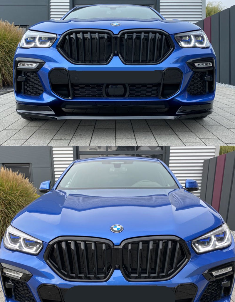 BMW X6 G06 2018-in poi Griglia Anteriore Nero Lucido Look M