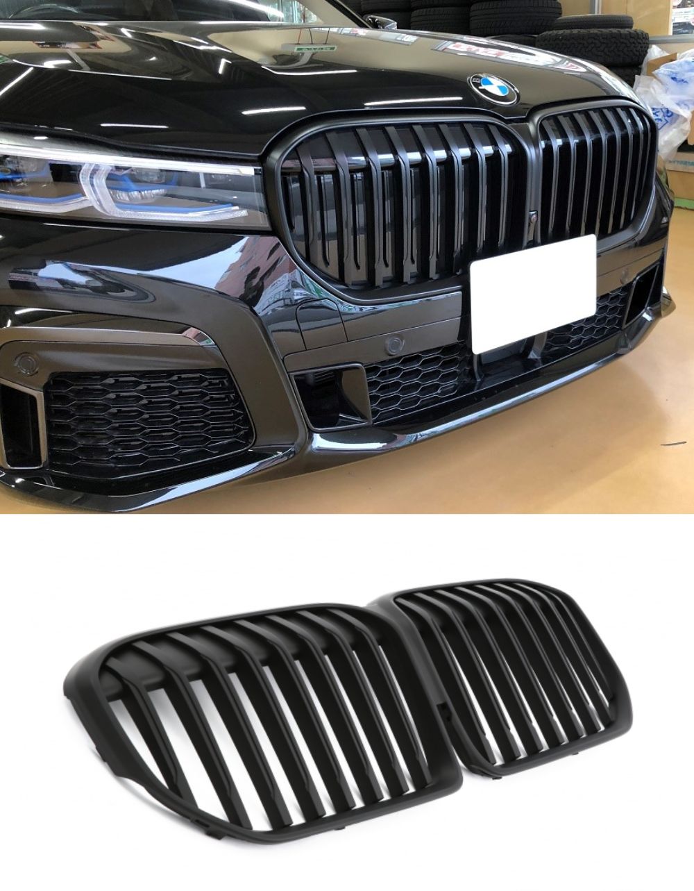 BMW 7 G11 G12 2019- Griglia Radiatore M Look Nero Opaco