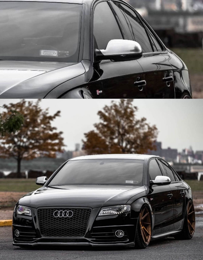 AUDI A3 8P A4 B8 A5 8T Calotte Specchietti Argento Opaco