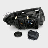BMW X1 E84 2009-2012 Fari Anteriori Angel Eyes a LED Nero